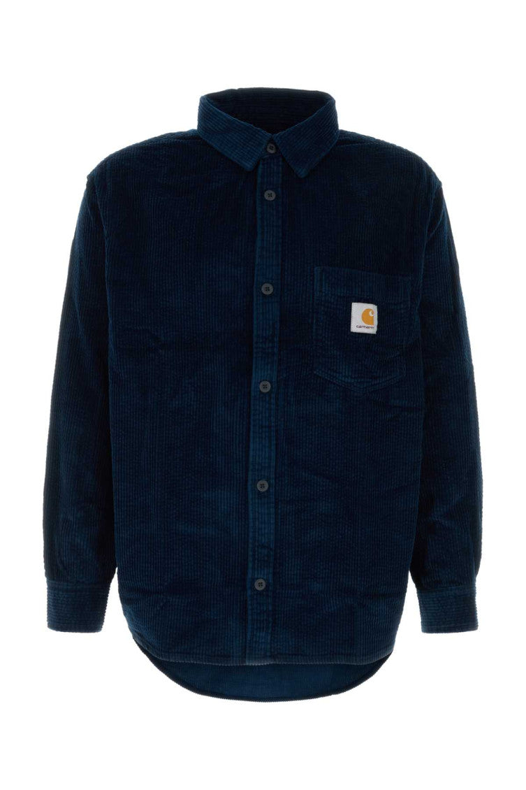 Navy Blue Corduroy Shirt 1