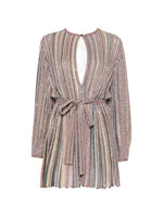 Multicolor Crew Neck Mini Dress 1