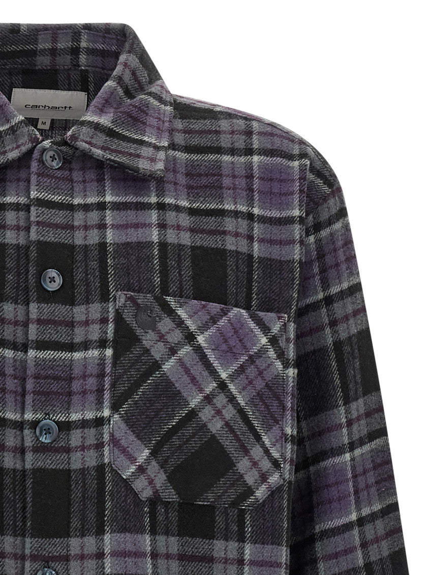 Purple Boxy Plaid Shirt 3