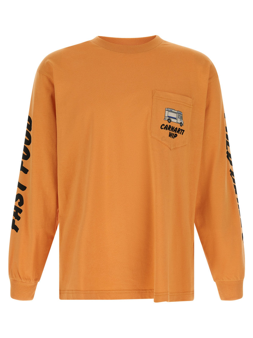 Orange Full Sleeves T-Shirt 1
