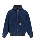 Blue Zip-Up Hood Jacket 1