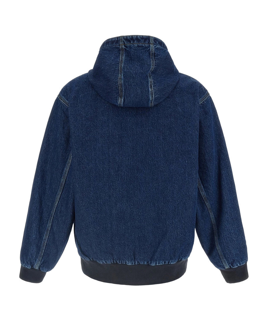 Blue Zip-Up Hood Jacket 2