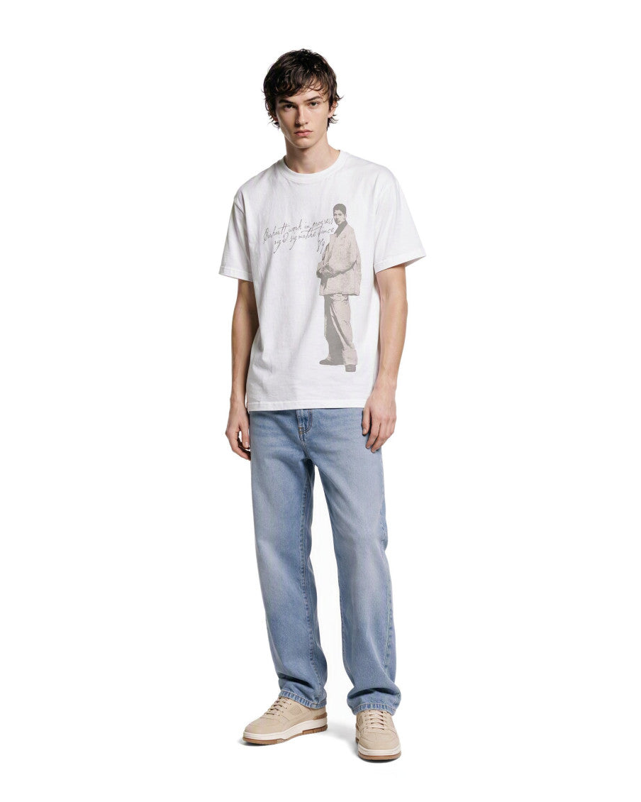 White Crew Neck T-Shirt 3