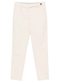 Off White Slim Flat Front Pants 1