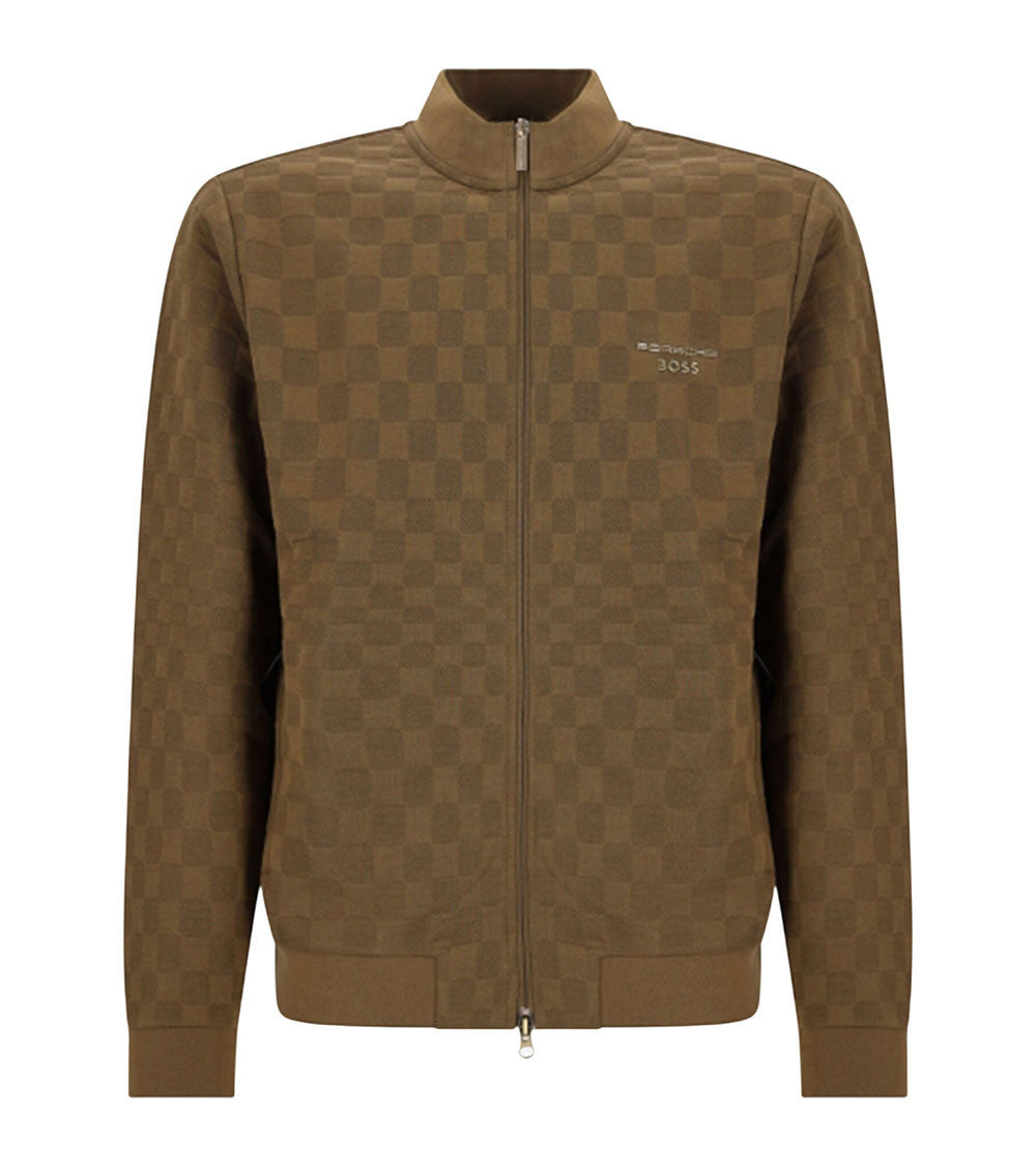 Brown Zip Up Sweatshirt 1