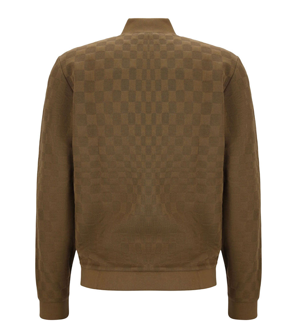 Brown Zip Up Sweatshirt 2