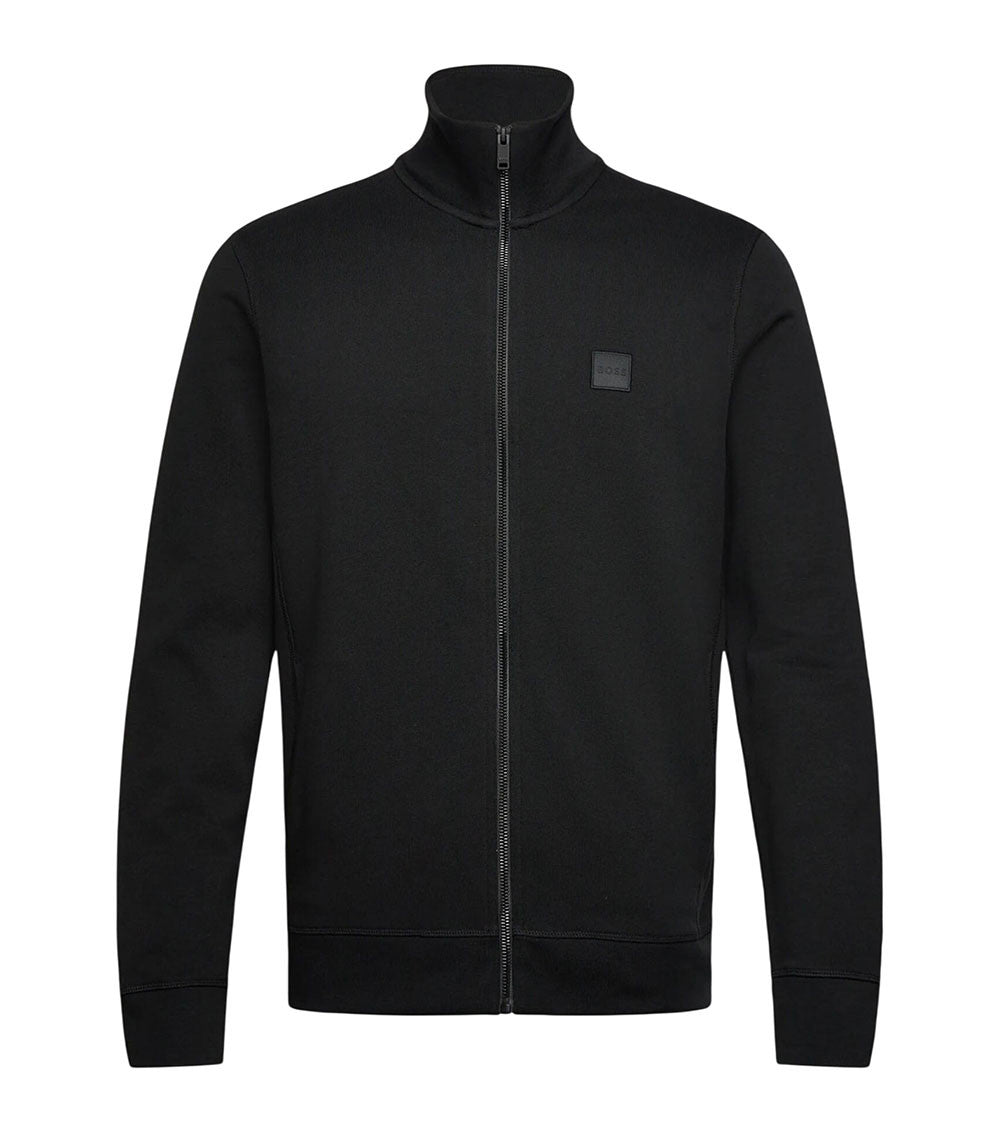 Black Zip Up Logo Jacket 1