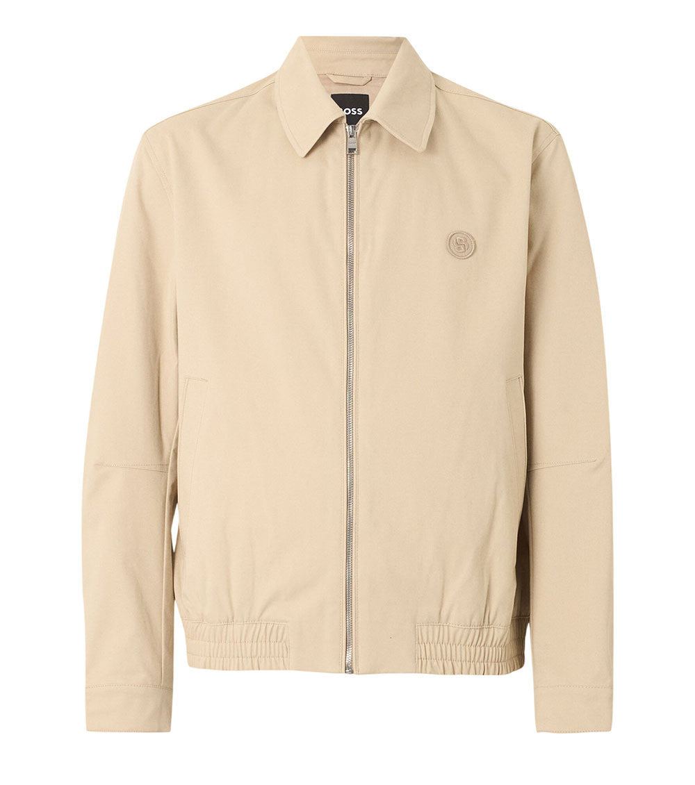 Beige Shirt Collar Jacket 1