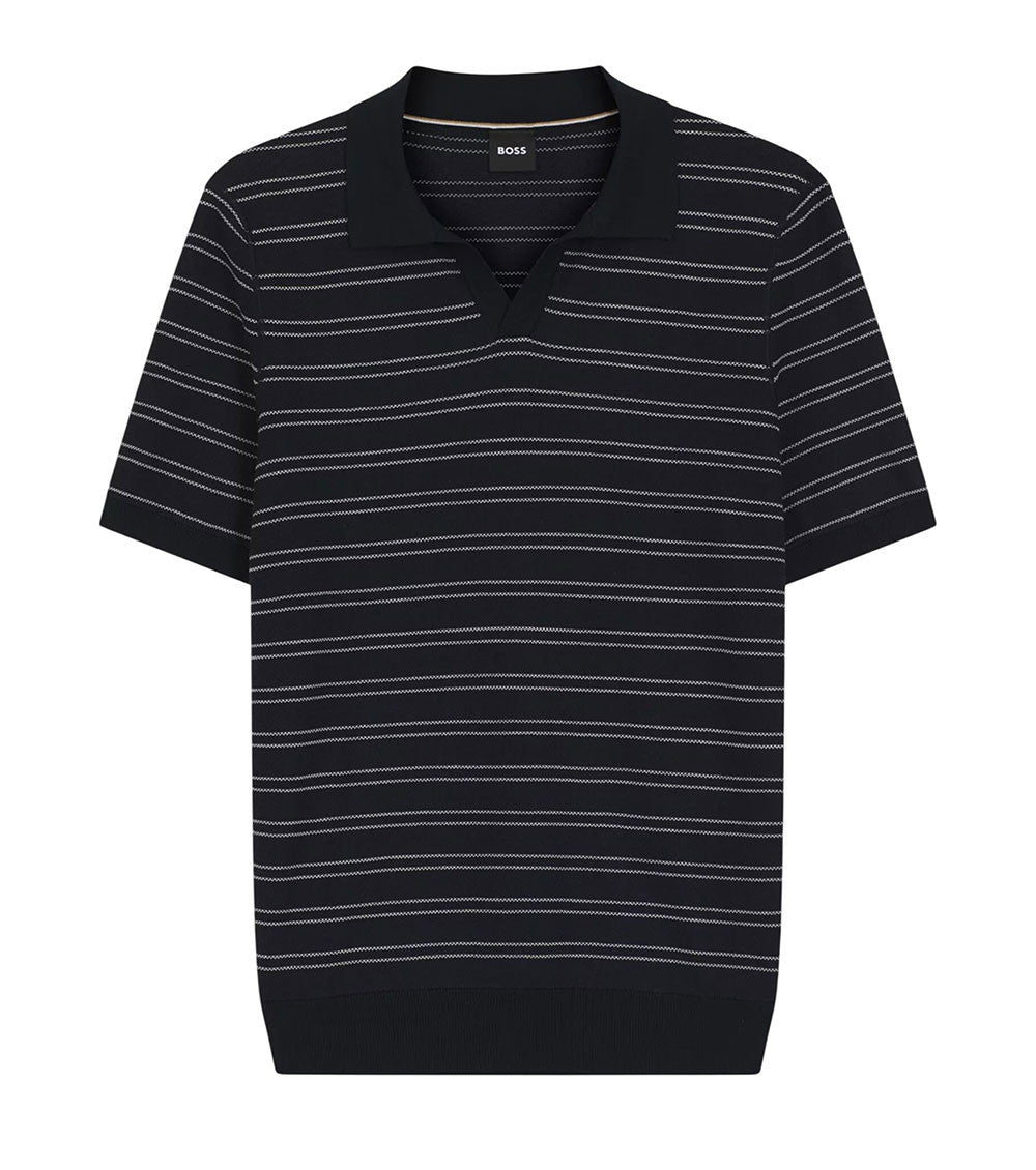 Dark Blue Stripes Polo 1