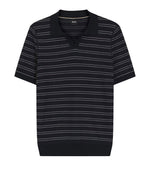 Dark Blue Stripes Polo 1