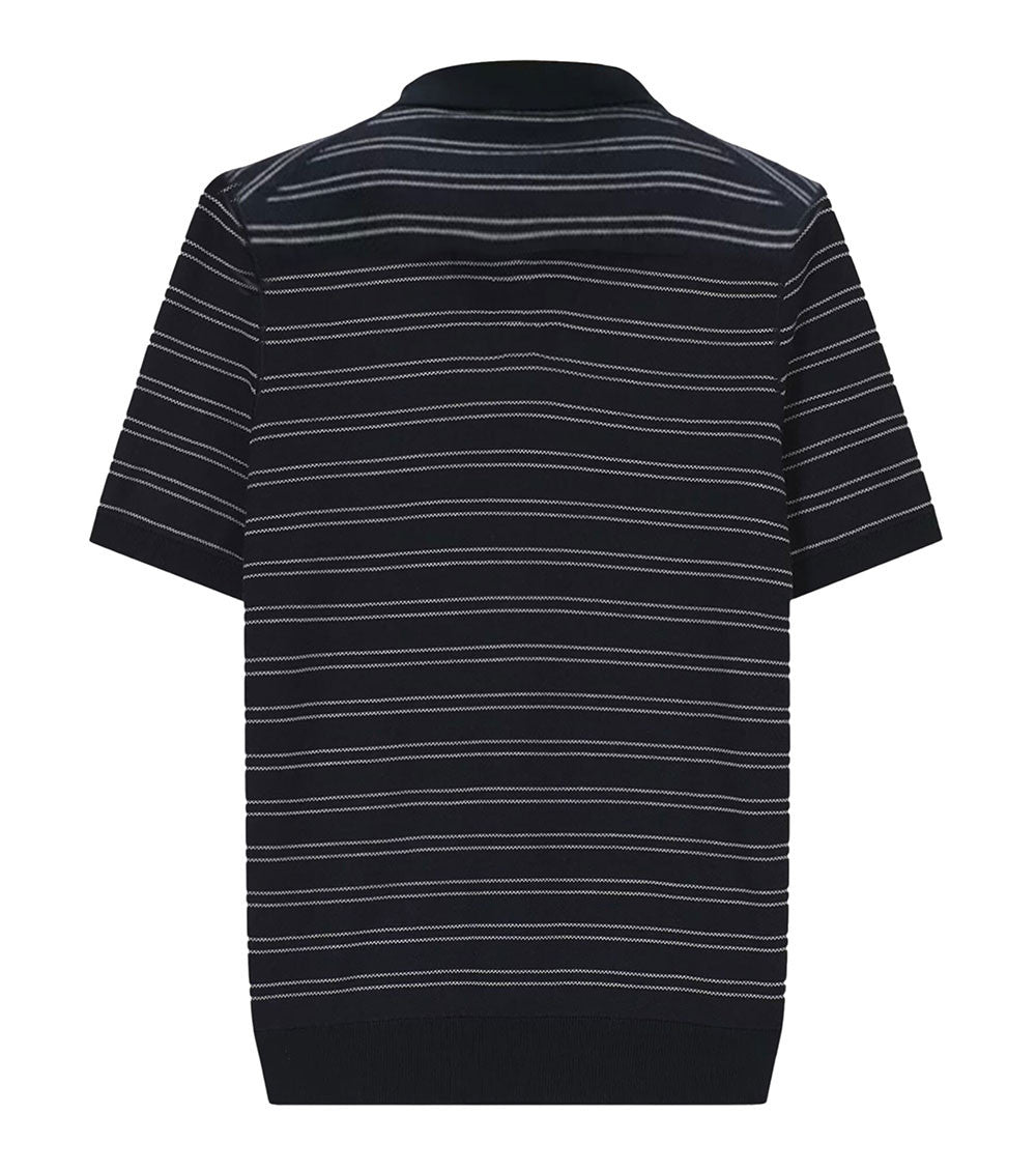 Dark Blue Stripes Polo 2