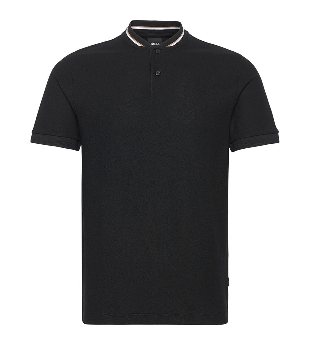 Black Solid Regular Polo 1
