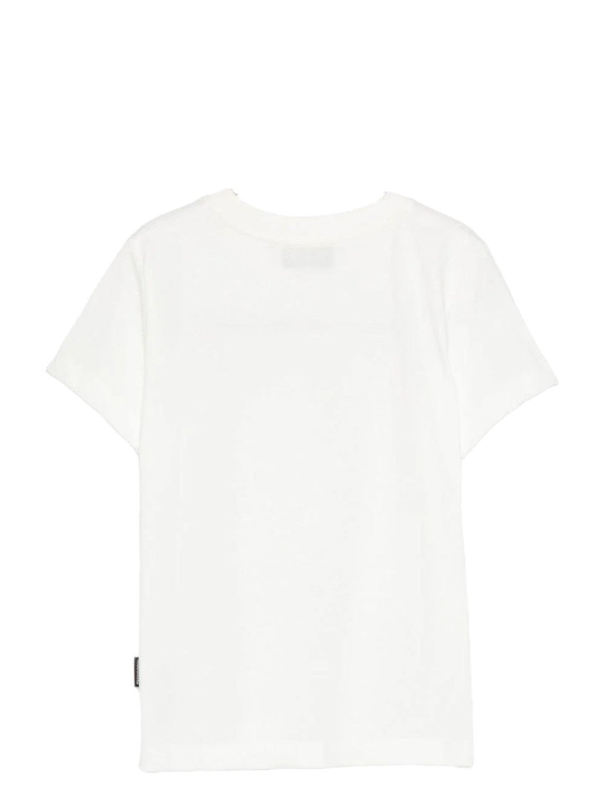 Kids White Embroidered T-Shirt 2