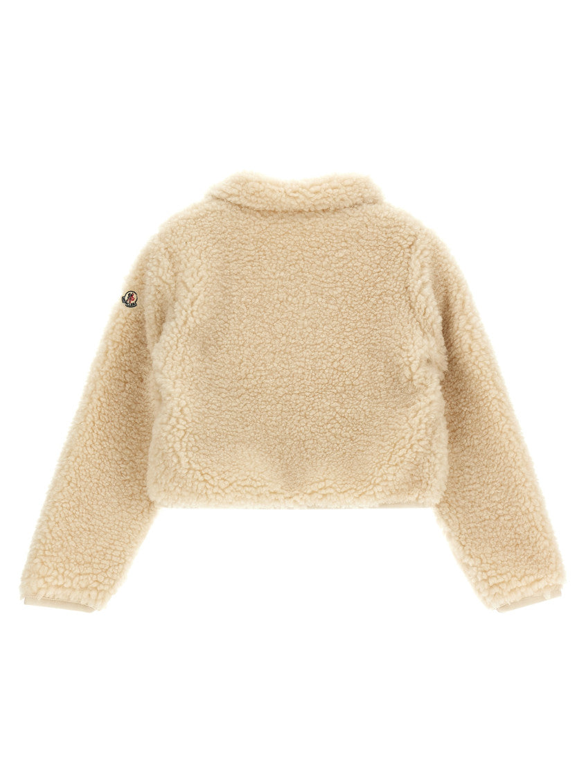 Kids Beige Teddy Jacket 2