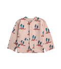 Babies Pink Graphic Buttoned Sweatshirt 1