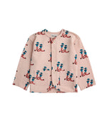 Babies Pink Graphic Buttoned Sweatshirt 1