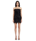 Black Embellished Strapless Mini Dress 1