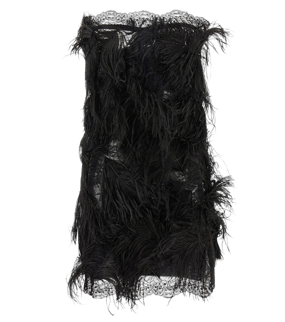 Black Embellished Strapless Mini Dress 3