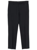Black Tailored Flat Front Pants 1