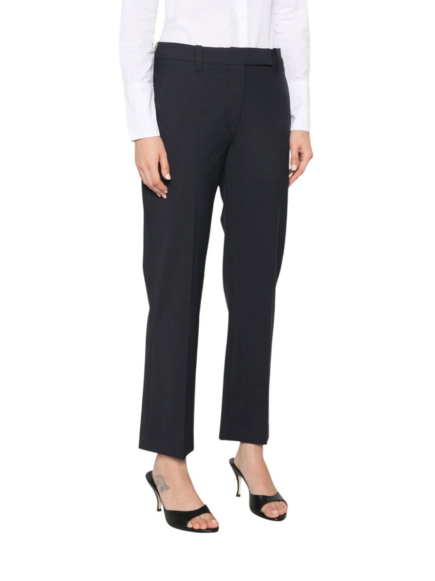 Black Tailored Flat Front Pants 4
