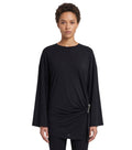 Black Crew Neck Mini Dress 1