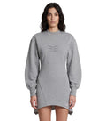 Grey Crew Neck Mini Dress 1