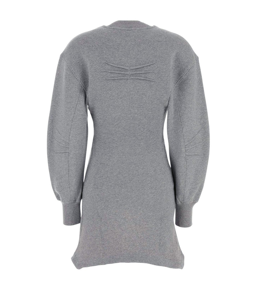 Grey Crew Neck Mini Dress 4