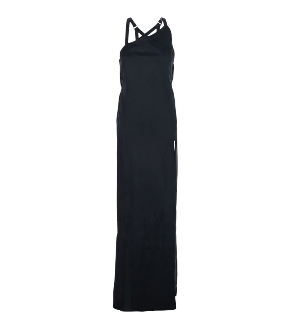 Black One Shoulder Maxi Dress 3