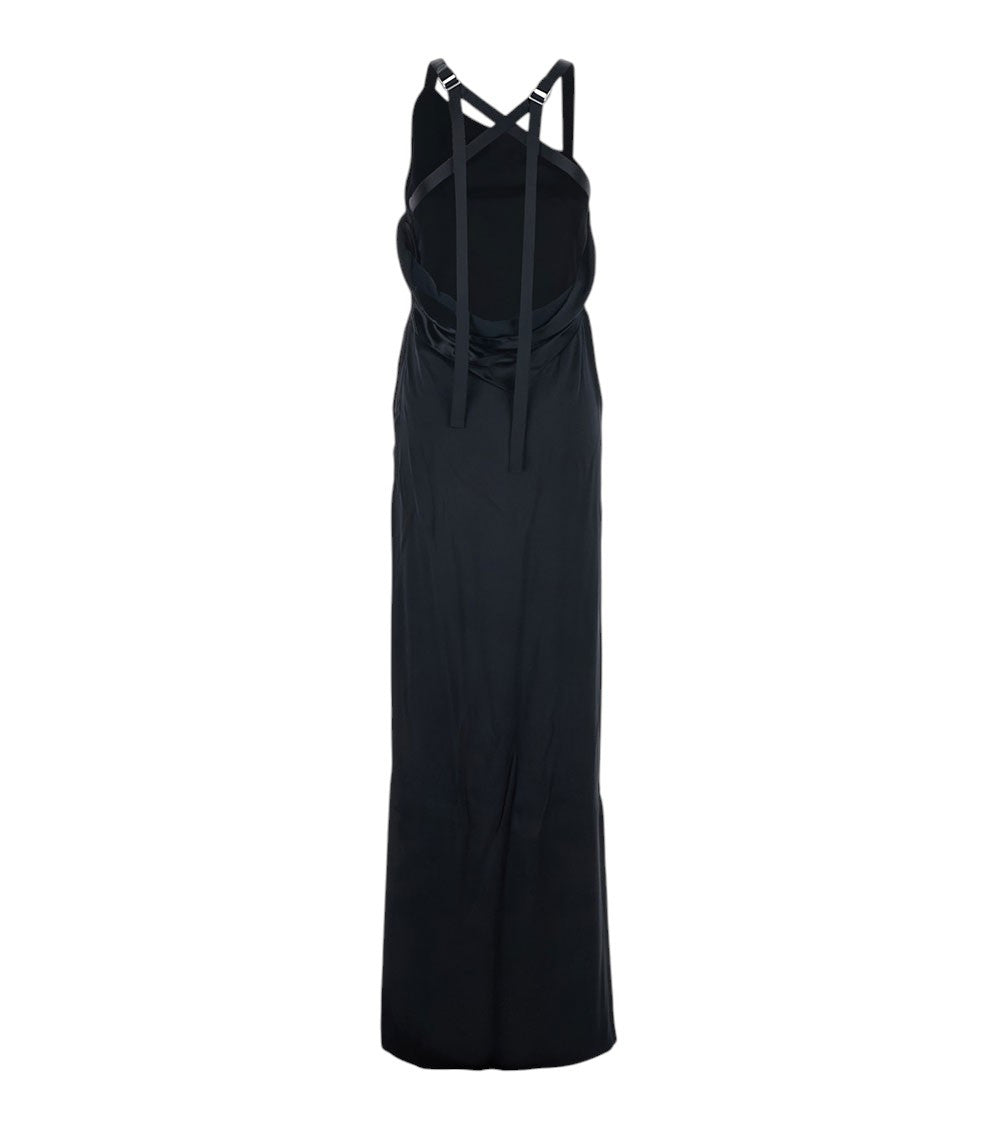 Black One Shoulder Maxi Dress 4