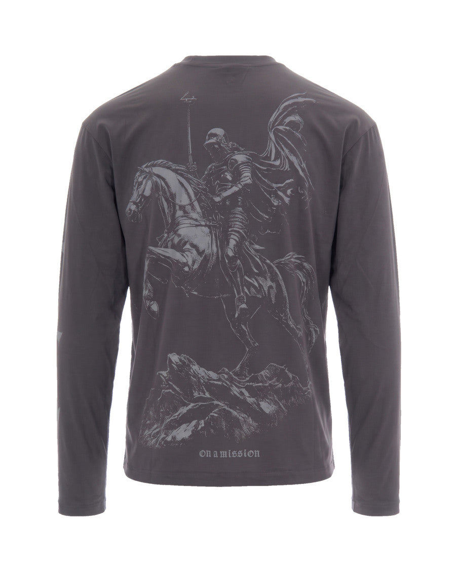 Dark Grey Graphic T-Shirt 2