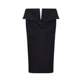 Black Boat Neck Mini Dress 1