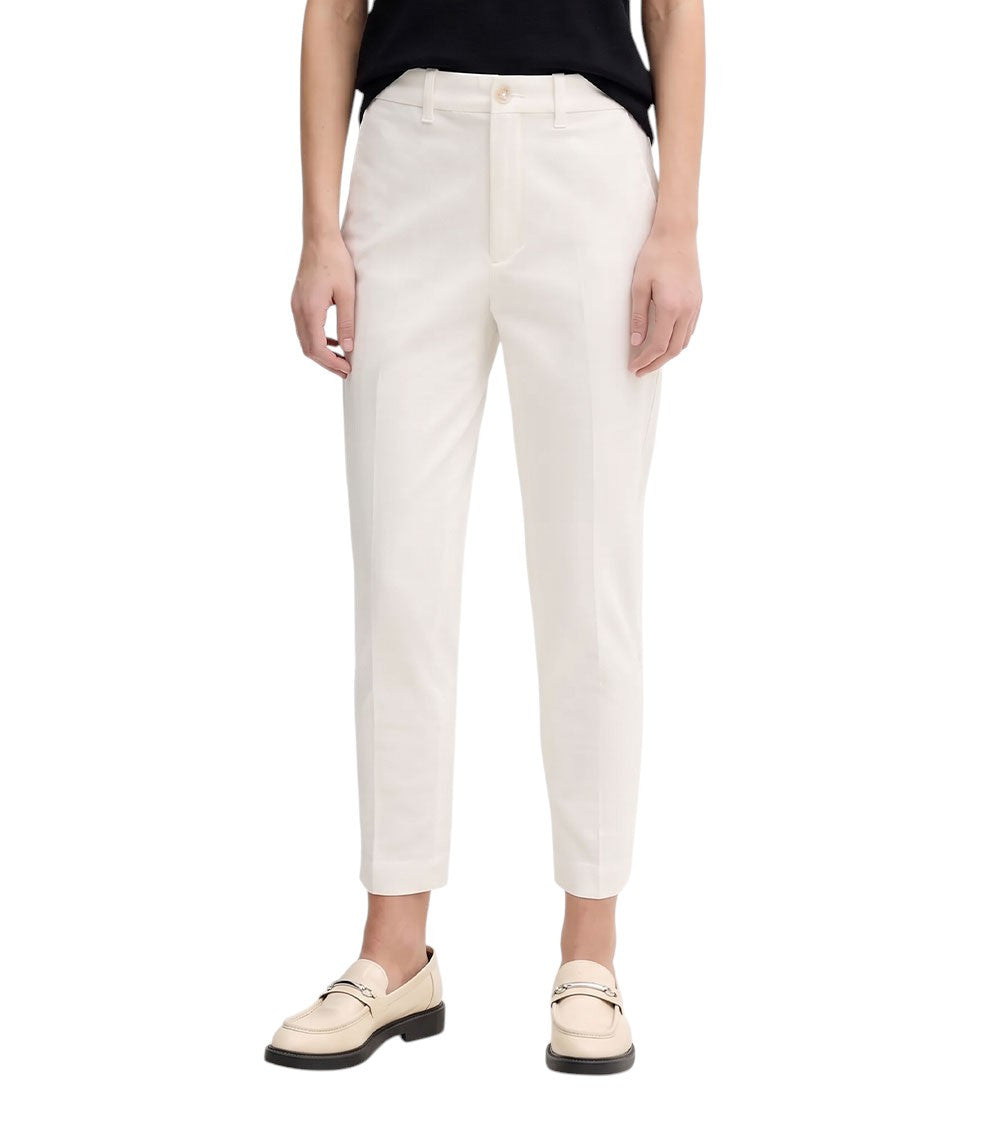 White Straight Pants 1