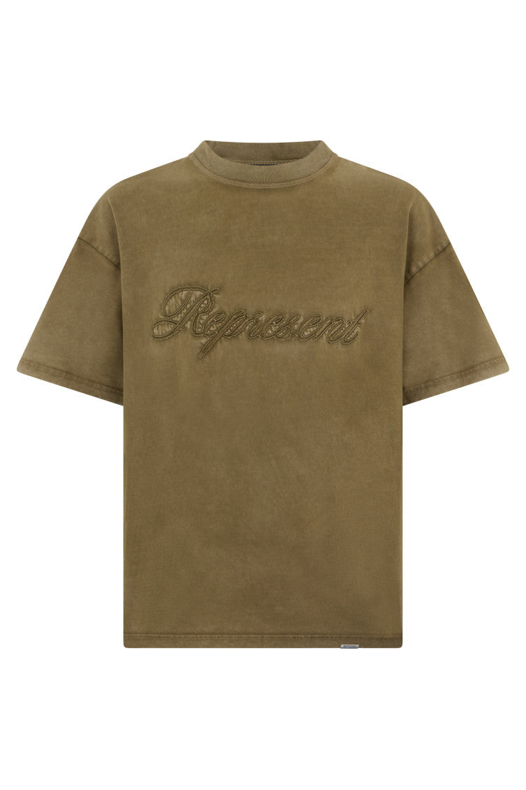 Khaki Crew Neck T-Shirt 1