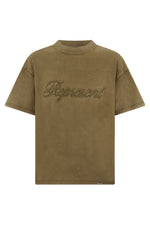 Khaki Crew Neck T-Shirt 1