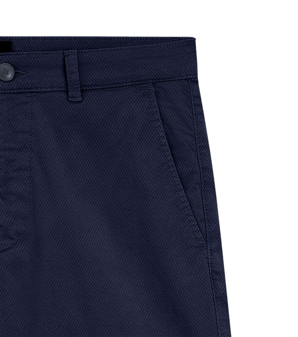 Navy Blue Slim Chino Shorts 3