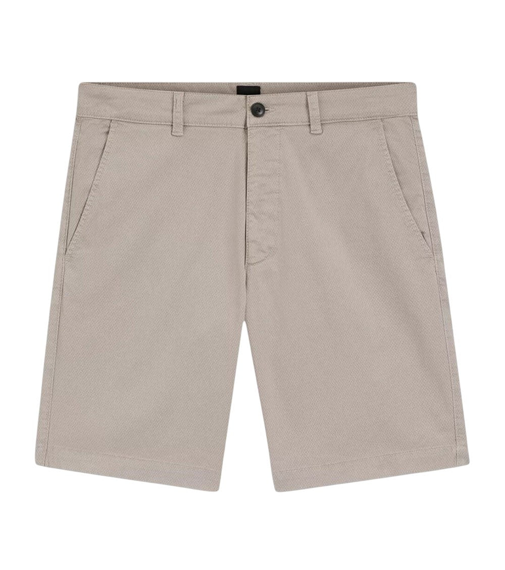 Taupe Slim Chino Shorts 1