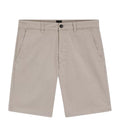 Taupe Slim Chino Shorts 1