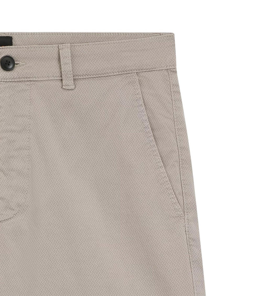 Taupe Slim Chino Shorts 3