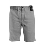 Grey Solid Chino Shorts 1