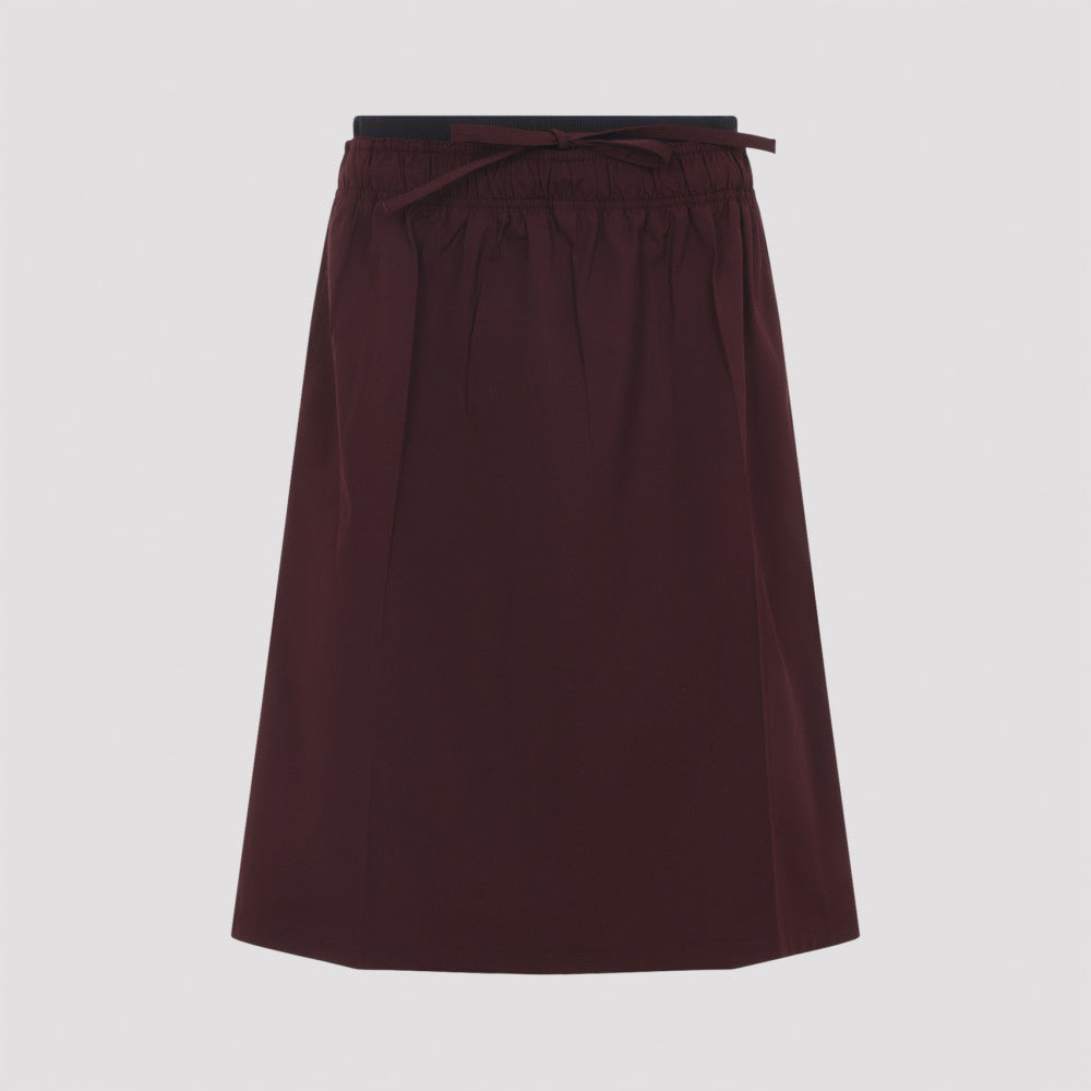 Burgundy Logo Skirt 3