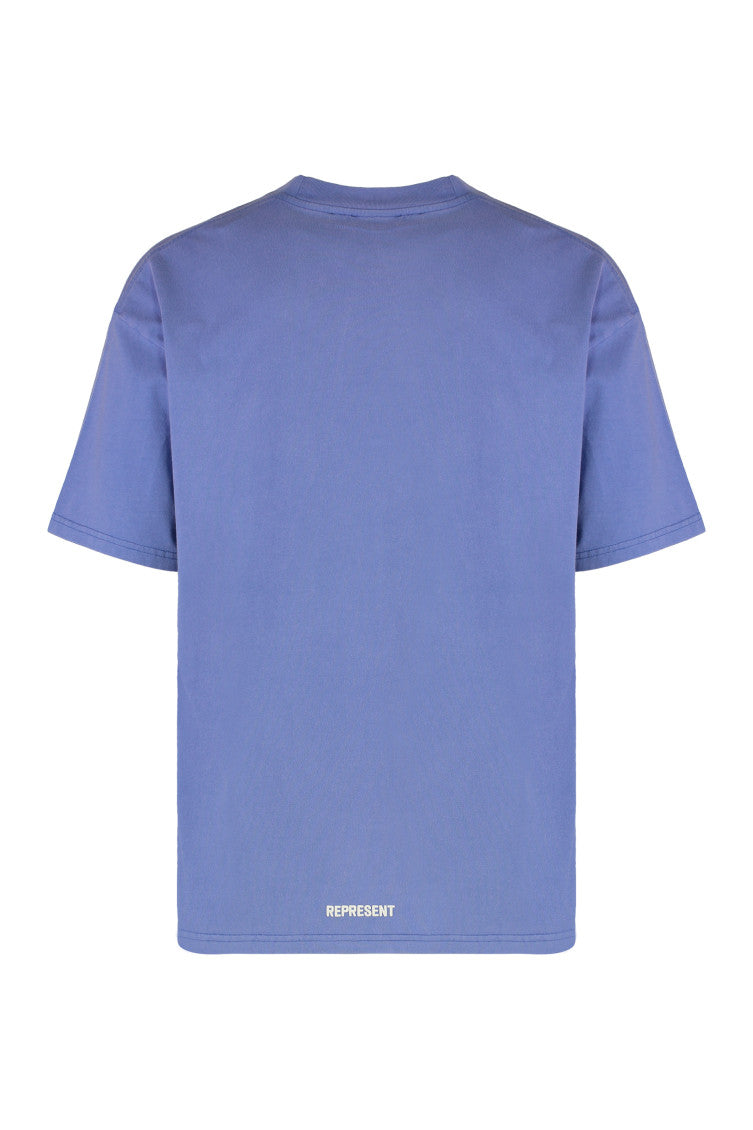 Blue Crew Neck T-Shirt 2