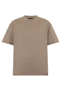 Light Brown Solid T-Shirt 1