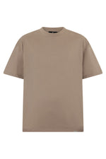 Light Brown Solid T-Shirt 1