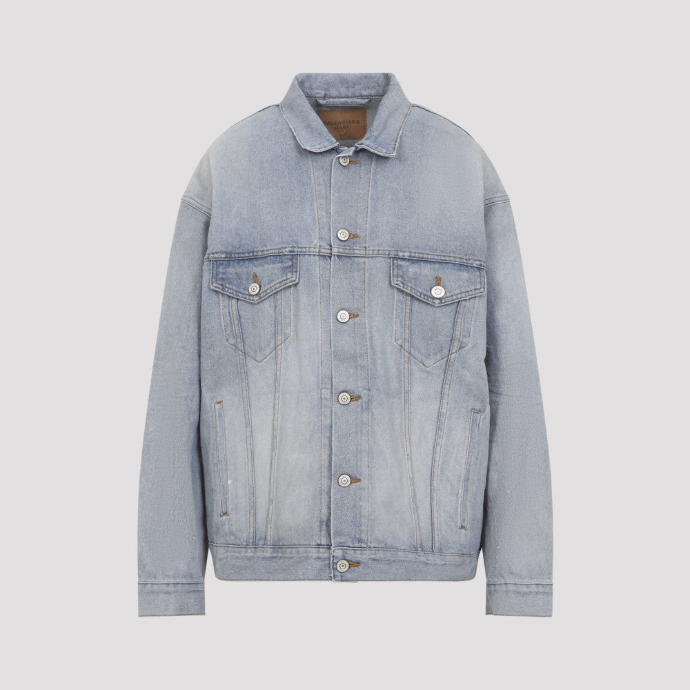 Light Blue Logo Denim Jacket 2