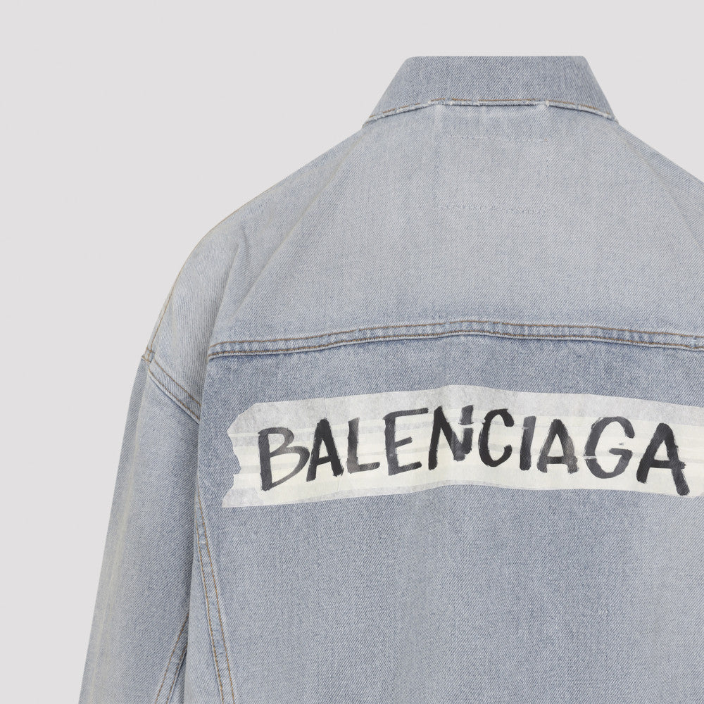 Light Blue Logo Denim Jacket 5