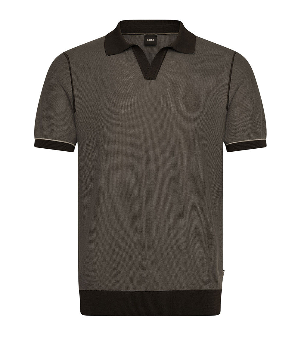 Brown Shirt Collar Polo 1