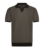 Brown Shirt Collar Polo 1