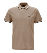 Beige Shirt Collar Polo 1
