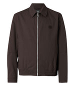 Dark Brown Shirt Collar Jacket 1