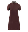Brown Mock Collar Dress 1